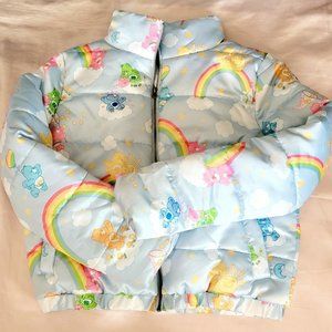 Care Bears Baby Blue Cropped Puffer Jacket